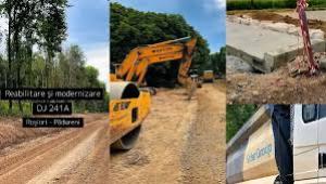 DJ 241A Roșiori &ndash; Pădureni: Lucrările sunt &icirc;n plină desfășurare!