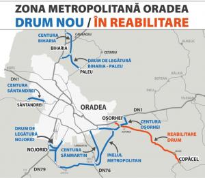 Se așterne primul strat de asfalt pe Centura Biharia