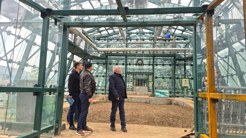 Grădina Botanică din Galați se extinde cu o seră tropicală modernă și un punct de belvedere