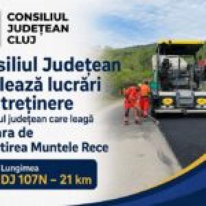 CJ Cluj, lucrări de &icirc;ntreținere pe DJ Băișoara - M&acirc;năstirea Muntele Rece