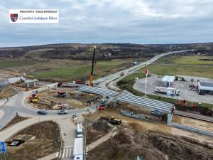 50% stadiul lucrărilor la pasajul rutier suprateran de la ieșirea din Oradea spre Satu Mare