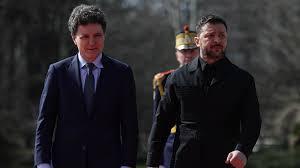 Nicușor Dan și Volodimir Zelenski au discutat despre extinderea cooperări &icirc;n domeniile apărare și securitate energetică