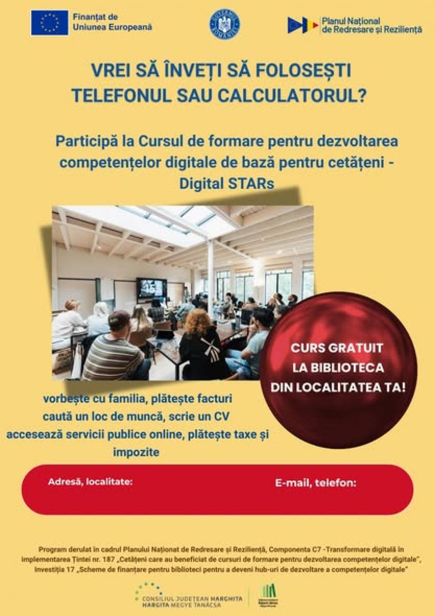Învățați ușor să folosiți telefonul și calculatorul – curs GRATUIT la bibliotecă!