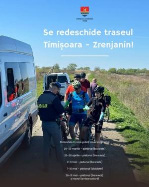 Se redeschide traseul Timișoara - Zrenjanin!