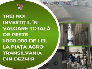 Trei noi investiții, la Piața Agro Transilvania din Dezmir